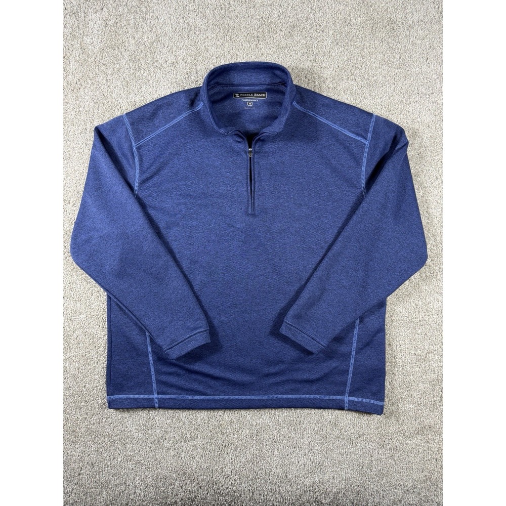 Pebble Beach Performance Men's 1/4 Zip Pullover Jacket - Size Medium